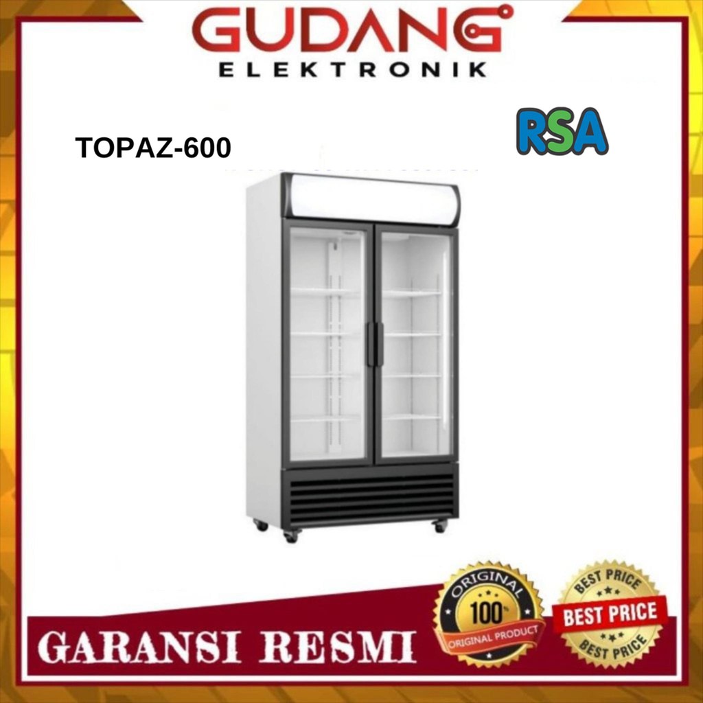 Jual SHOWCASE 568 L RSA TOPAZ 600 DISPLAY COOLER 2 PINTU RSA TOPAZ-600 ...