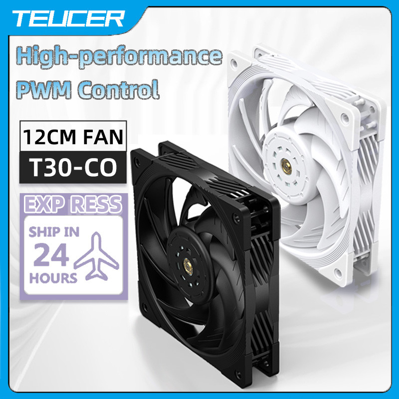 Jual TEUCER T30-CO Industrial Grade 12CM PC Case FAN 4PIN PWM Computer ...