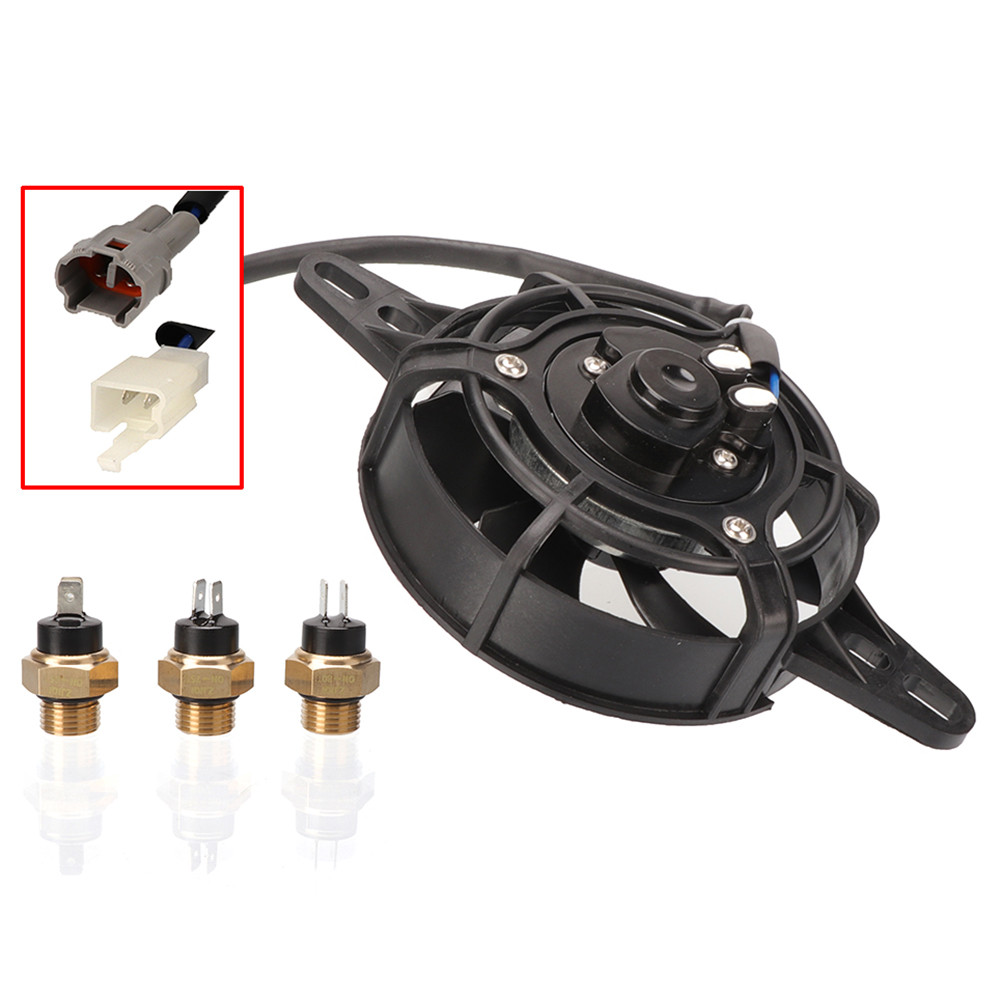 Jual 12V Motorcycle Cooling Fan Oil Cooler Engine Electric Radiator M16 ...