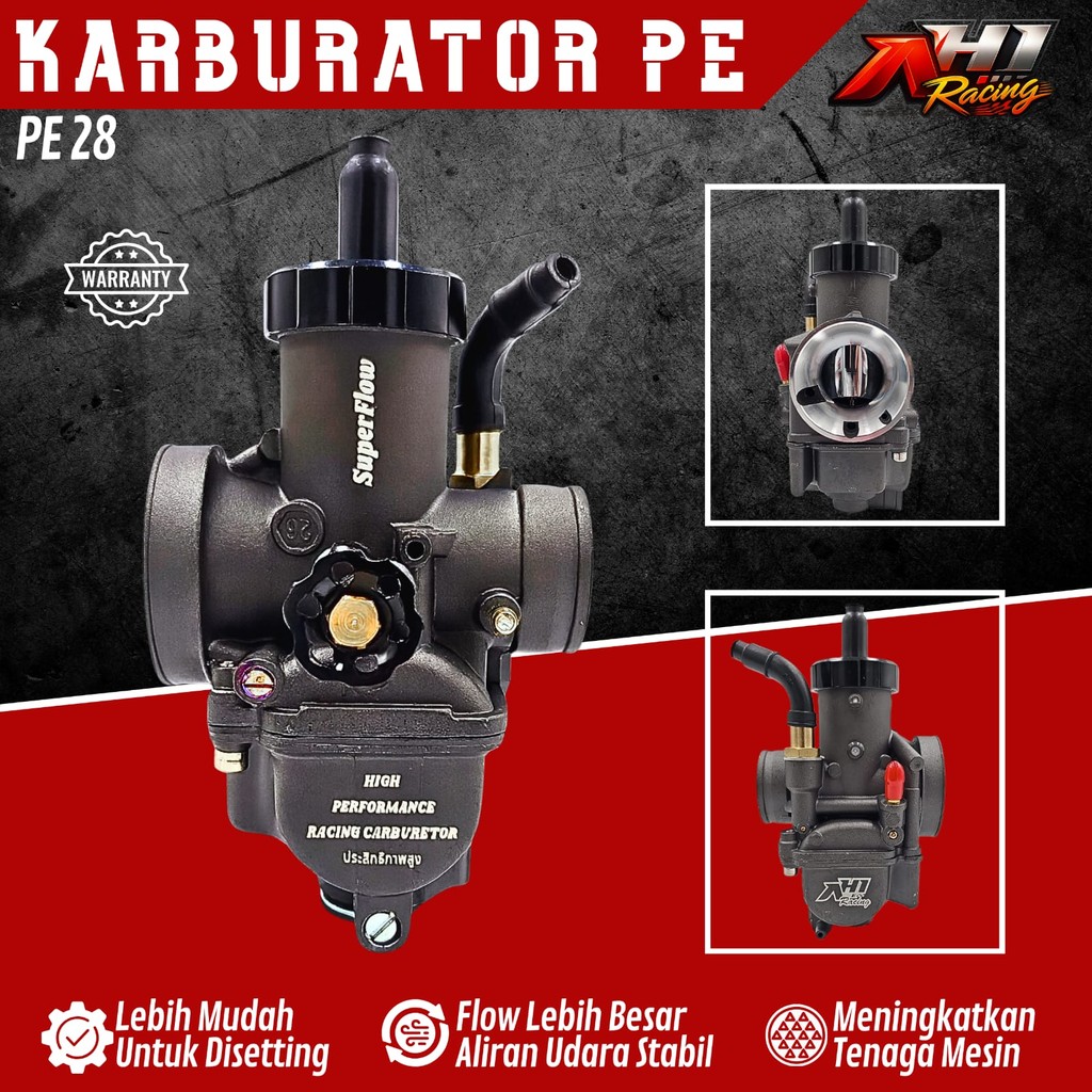 Jual Karburator Karbu PE 24 26 28 30 AH1 Racing Superflow Skep Kuningan ...