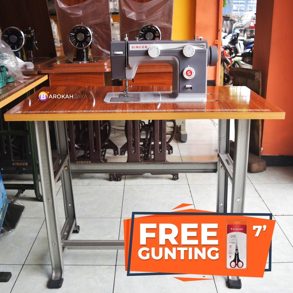 Jual SINGER 984 PAKET MEJA KAKI MESIN JAHIT SEMI PORTABLE BODI BESI ...