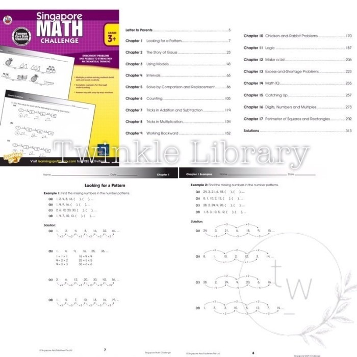 Jual BUKU CETAK Singapore MATH Challenge & Word Problems Grades 2+ 3+ 4 ...