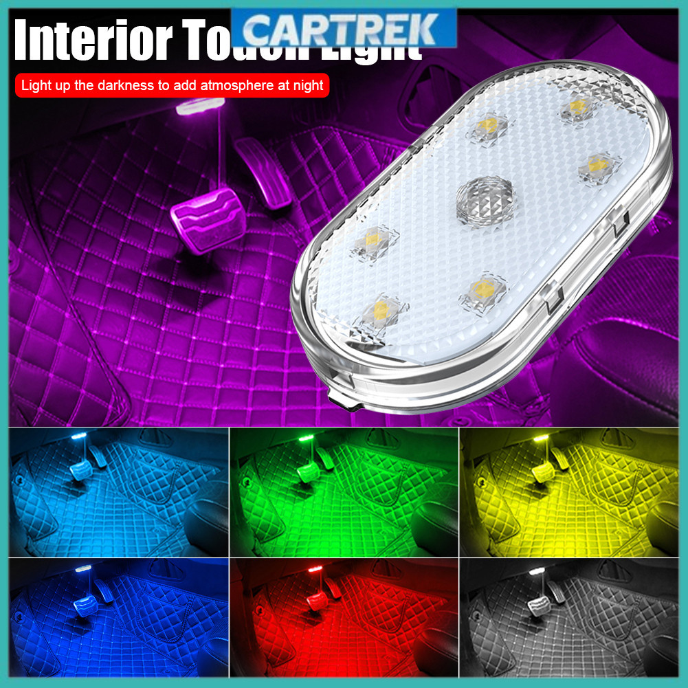 Lampu Sentuh LED Mobil/ Lampu Interior Mobil Nirkabel / Lampu Pencahayaan Sekitar Mobil LED/ Lampu Baca Multifungsi / Lampu Hias Interior Mobil