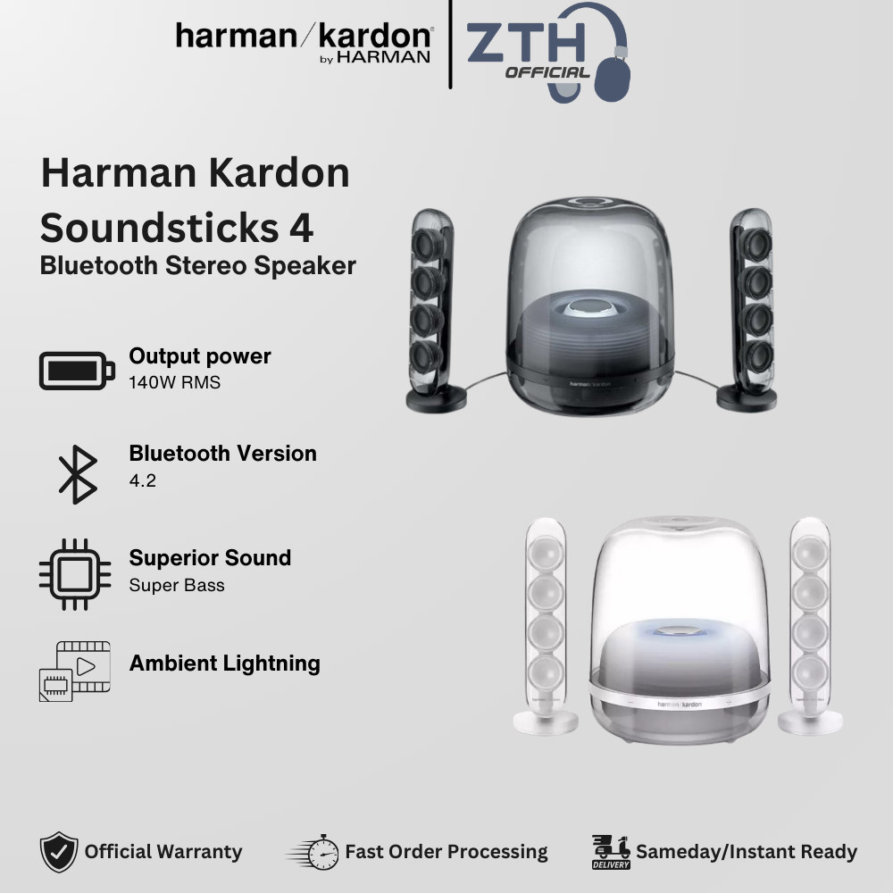 Jual Harman Kardon Soundsticks 4 / HK Soundstick 4 Bluetooth Speaker ...