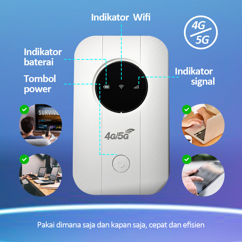 Jual INT H806 Pro Wireless Router 4G LTE 5G Mini Modem 300Mbps Mobile ...