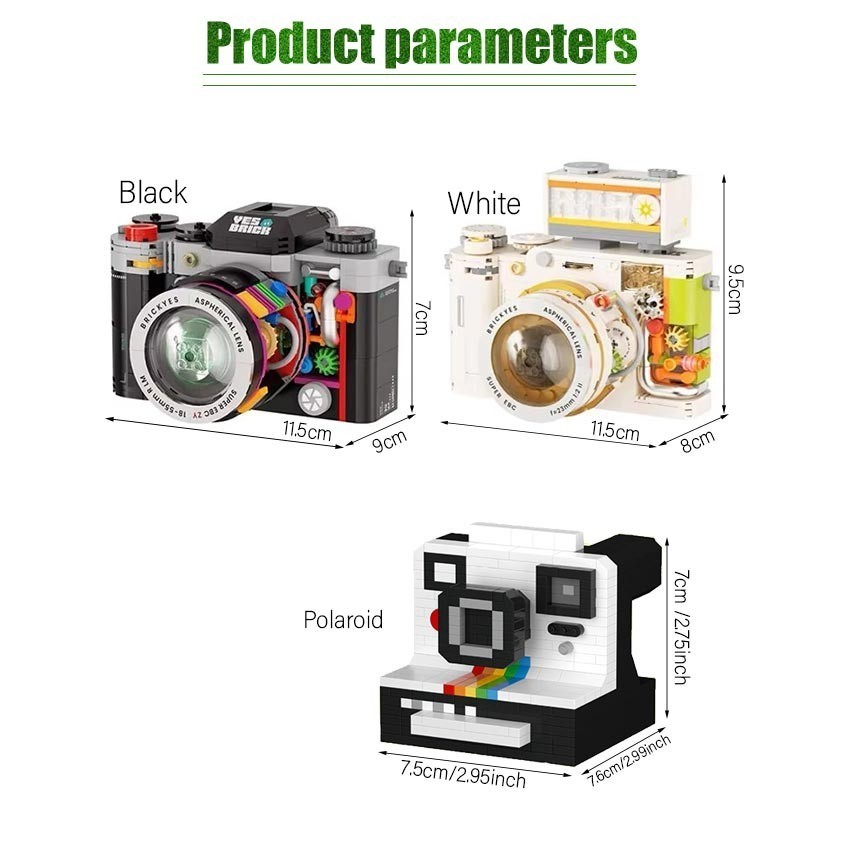 Jual Camera Brick Building Blok Toys Puzzle Polaroid Mainan Anak Balok ...