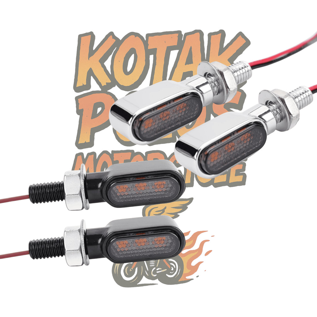Jual Lampu Sein Motor Sen Riting Custom Mini Kotak Rectangle LED ...
