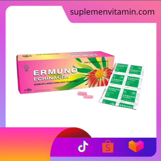 Jual Ermuno Echinacea Purpurea Suplemen Multivitamin Original Erela ...