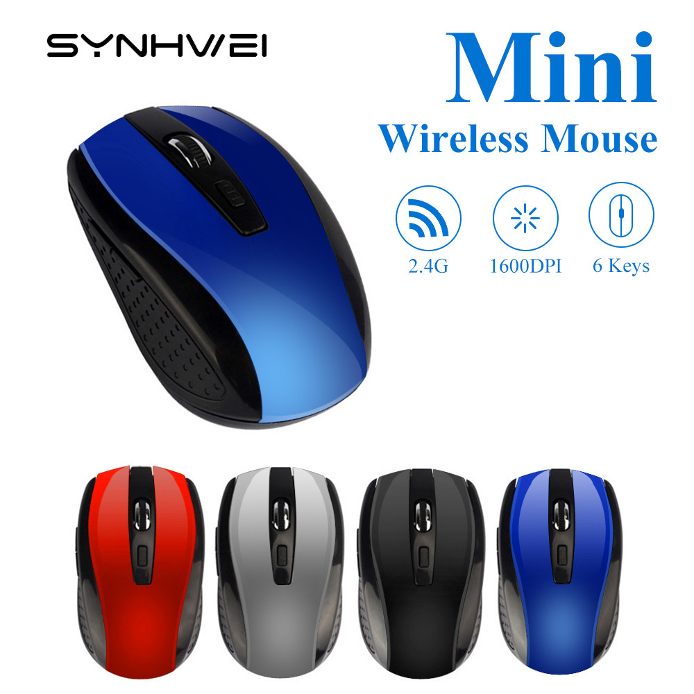Jual Wireless Mouse 2.4G USB Computer Mouse Compact Optical Cordless ...