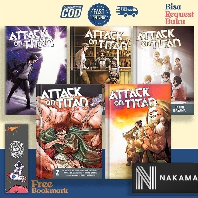 Jual MANGA Attack on Titan (34 book series) by Hajime Isayama | Shopee ...