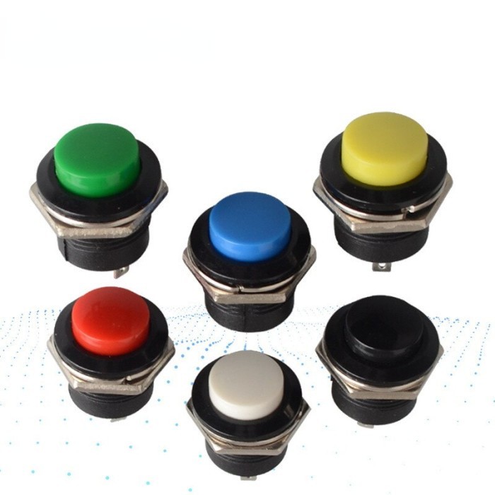 Jual (EP) Push On R13 507 16mm Saklar Tombol Reset Momentary Switch ...
