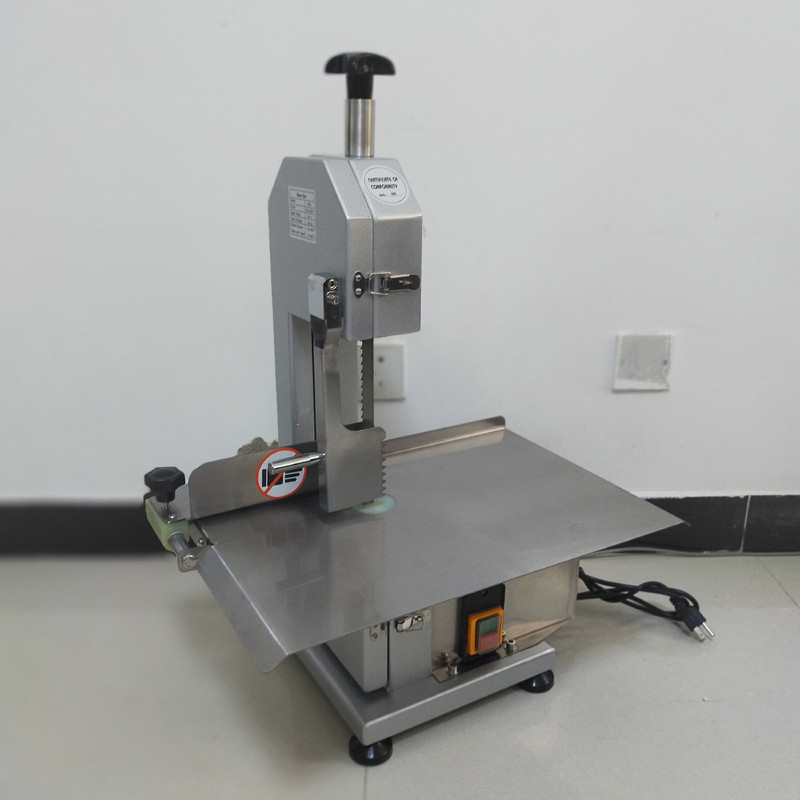 thumbnail interactive-video image 1 of 650W Commercial Electric Meat Bandsaw Cutter – Stainless Steel Bone Saw Machine (Model BS-130) 1 of 6