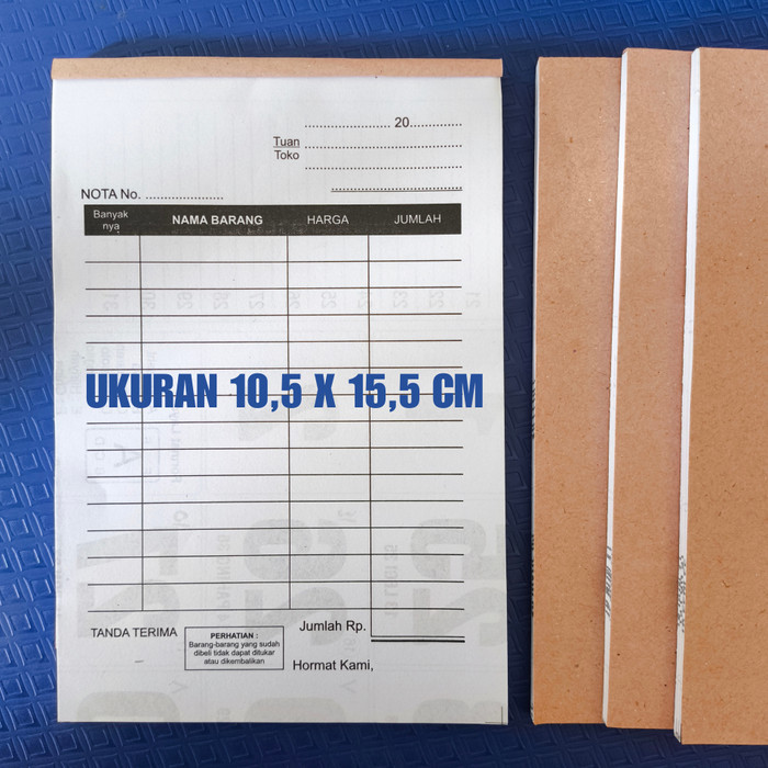 Jual PROMO NOTA KONTAN 1 PLY - NOTA HVS TERMURAH - NOTA UKURAN SEDANG ...