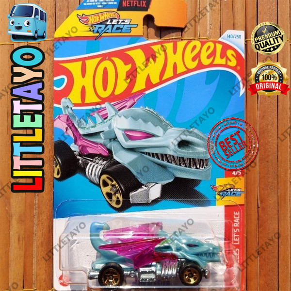 HOTWHEELS DRAGON BLASTER 2024 HIJAU DINO MOBIL NAGA BALAP RACE LOOP STAR