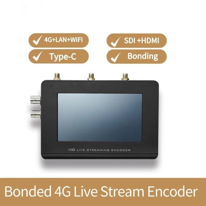Zowietek LiveV400 Encoder Portatile 4G Per Streaming Live Su Facebook, YouTube, Twitch - Doppia Ingresso Telecamera, Touch 4,3", Batteria 6h