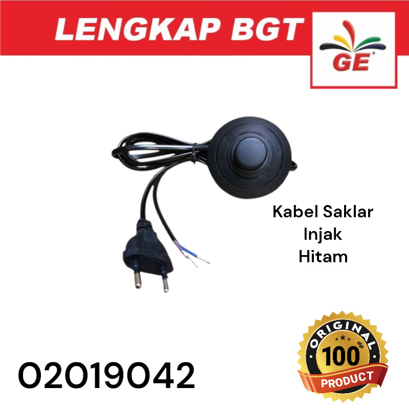 Jual Kabel Power Buntung Injak / Saklar Injak On Off Hitam Kabel AC ...