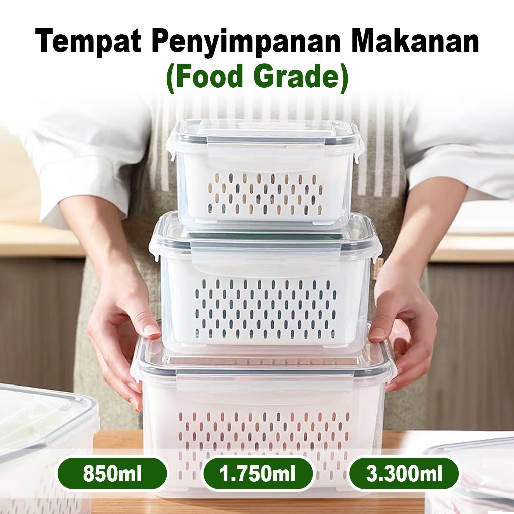 Jual Advancedhome - Kotak Penyimpanan Dan Saringan Buah Sayur ...