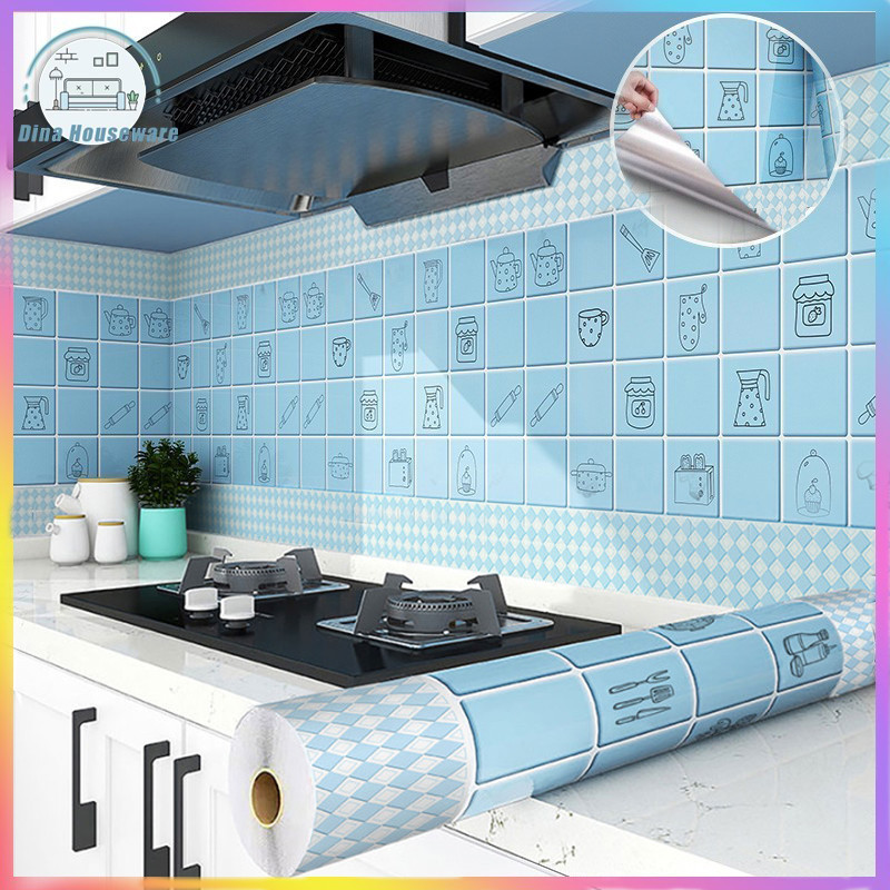 Jual Wall Sticker Dapur Anti Air Wallpaper Stiker 60cm x 3m Dinding ...