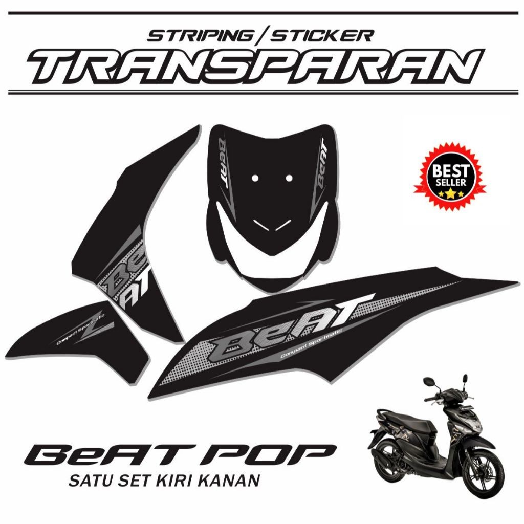 Jual BISA COD Striping Lis Beat Pop Bahan Bening Transparan Polet ...