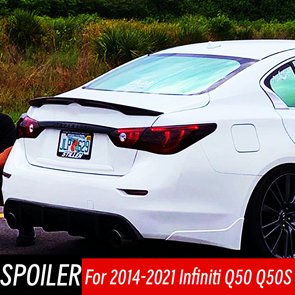 Jual For 2014-2021 Infiniti Q50 Q50S 4Door Rear Trunk Lid Boot Ducktail ...