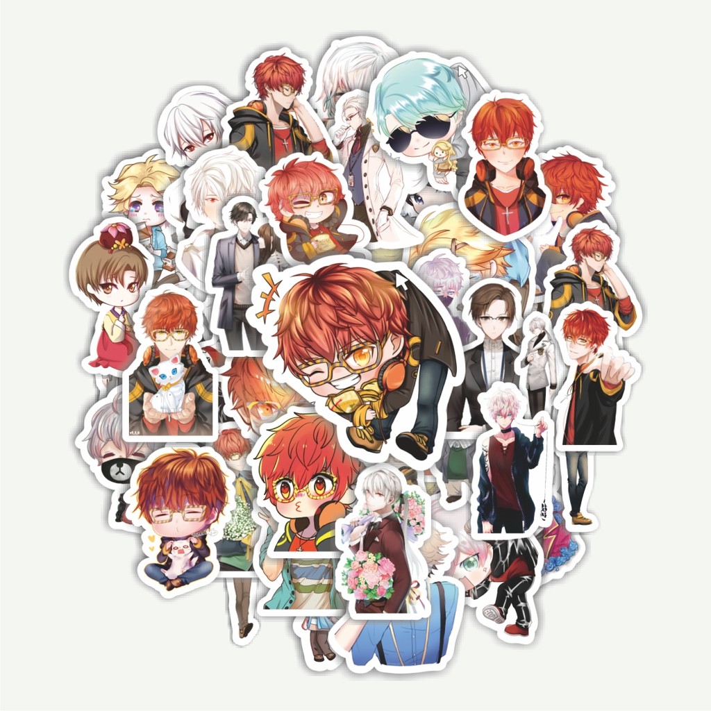 Jual Sticker Pack Stiker Game Series Mystic Messenger Character Mix 1 ...
