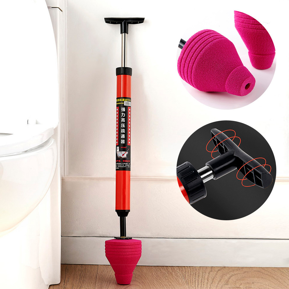 Jual Unblock Toilet High Pressure One Shot Toilet Pipe Plunger Cleaner ...