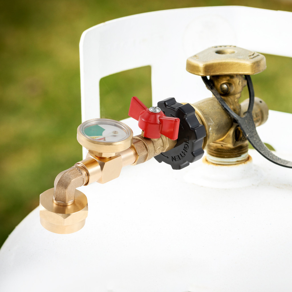 Jauge Manomètre Laiton Pour Vérifier Niveau Gaz Propane - Adaptateur Pour BBQ