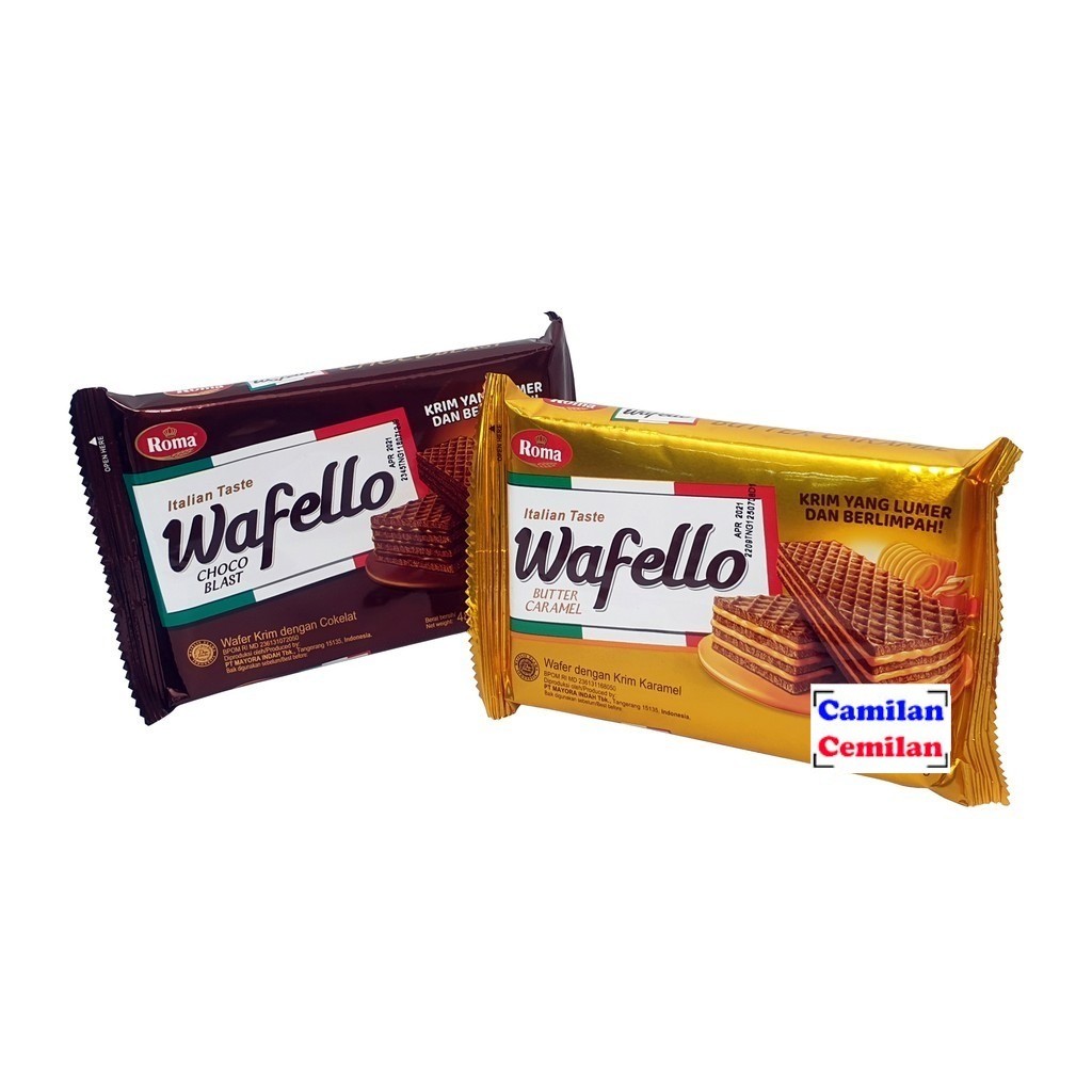 Jual Roma Wafello Wafer Regular Pack isi 43 gr | Shopee Indonesia