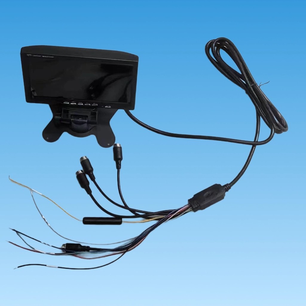 Jual AHD CVBS 7 Inch Split Screen Quad Monitor 4 channel Video Input ...