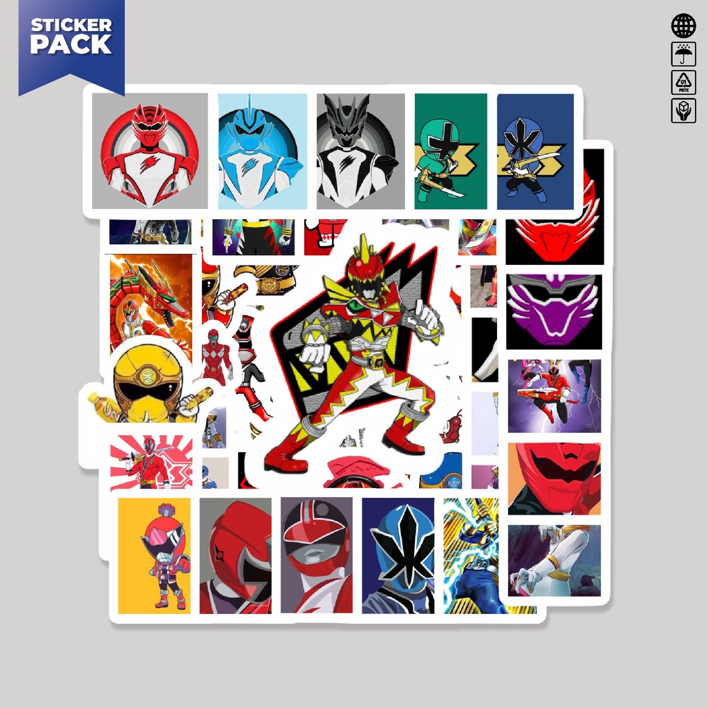 Jual [100PCS]Stiker Pack Stiker Mighty Morphin Power Rangers Aesthetic ...
