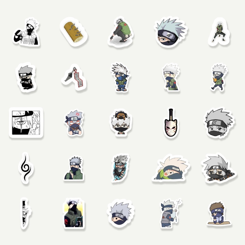Jual Sticker Pack Stiker Anime Hatake Kakashi | Sticker TUMBLR | Stiker ...