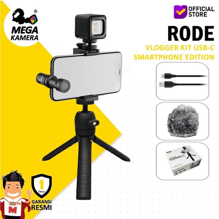 Jual Rode Vlogger Kit Smartphone Edition Mic Filmmaking for Android USB ...