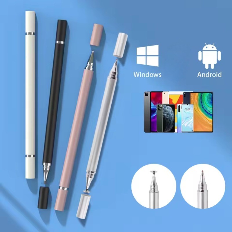 Jual Universal 2 in 1 Touch Pen for Phone Stylus Pen for Android Touch ...