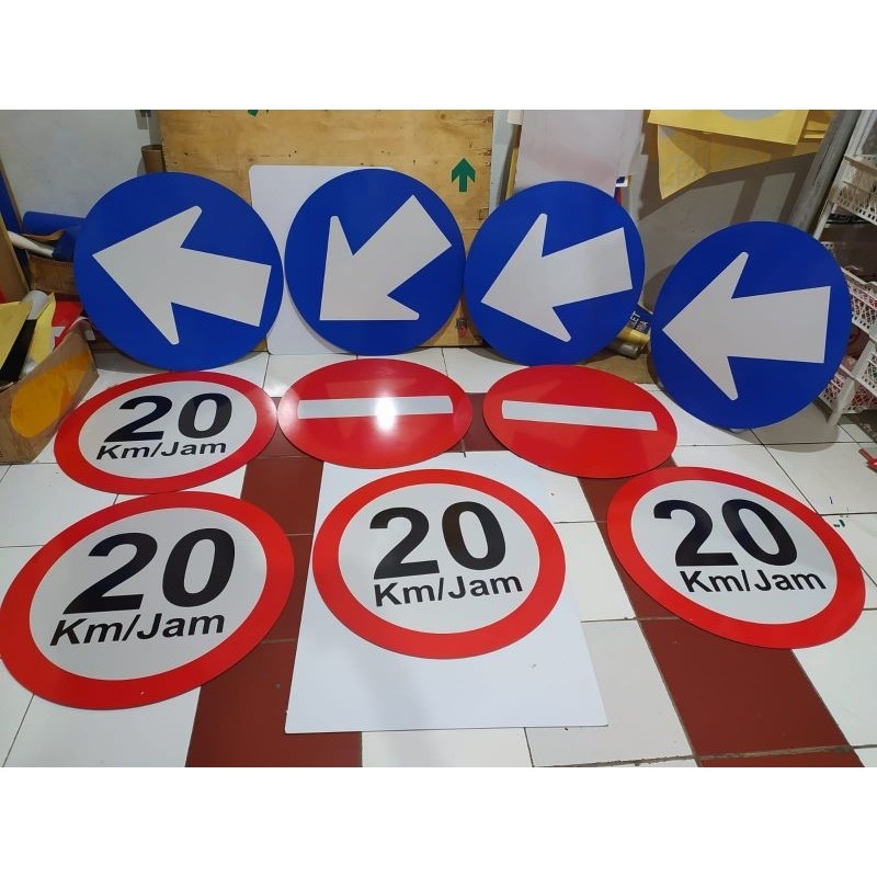 Jual Rambu Lalu Lintas Ukuran 60x60 cm dan Diameter 60 cm. Plat ACP 3mm ...