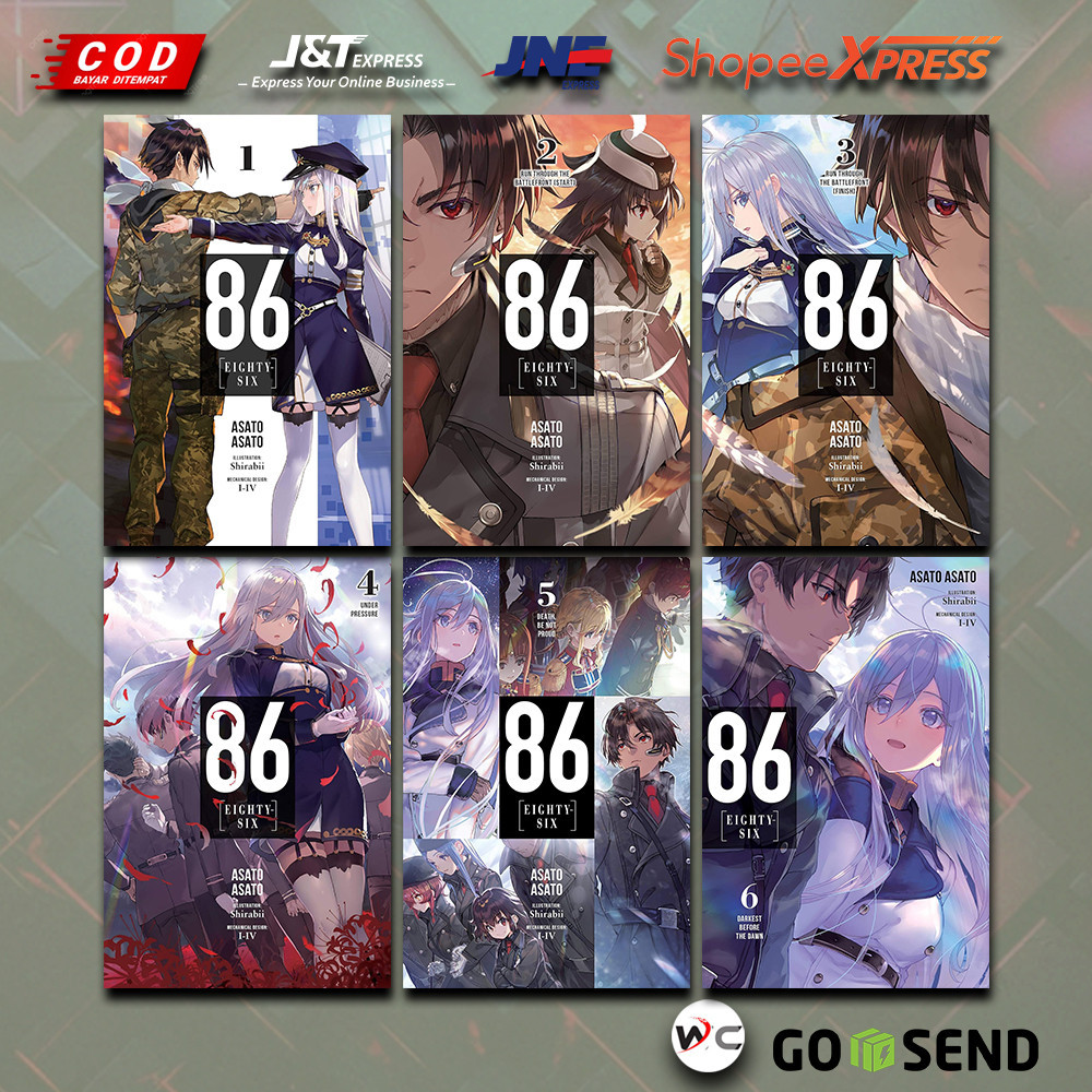 Jual 86EIGHTYSIX (light novel) (12 book series) by Asato Asato Shopee Indonesia
