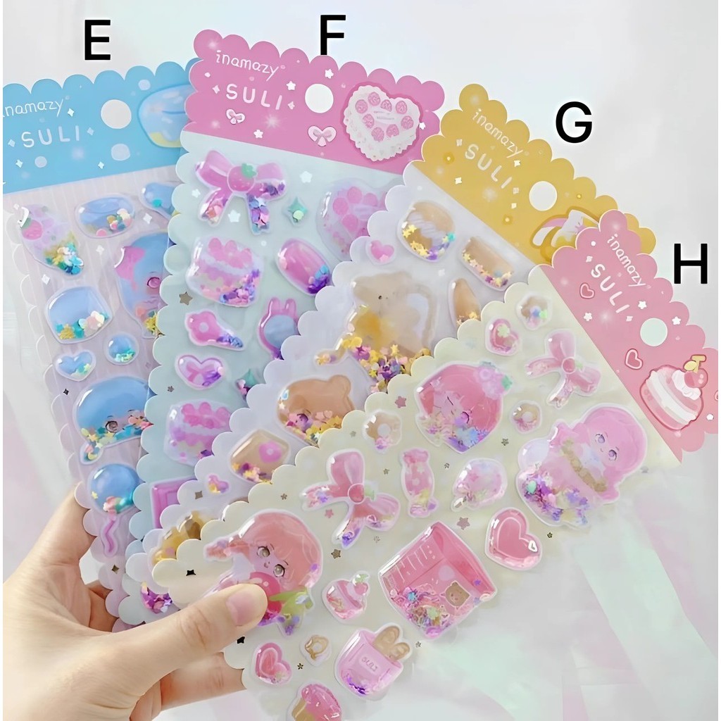 Jual Sticker Motif Timbul 3D Ada Pernak Pernik Aestehtic Hiasan ...
