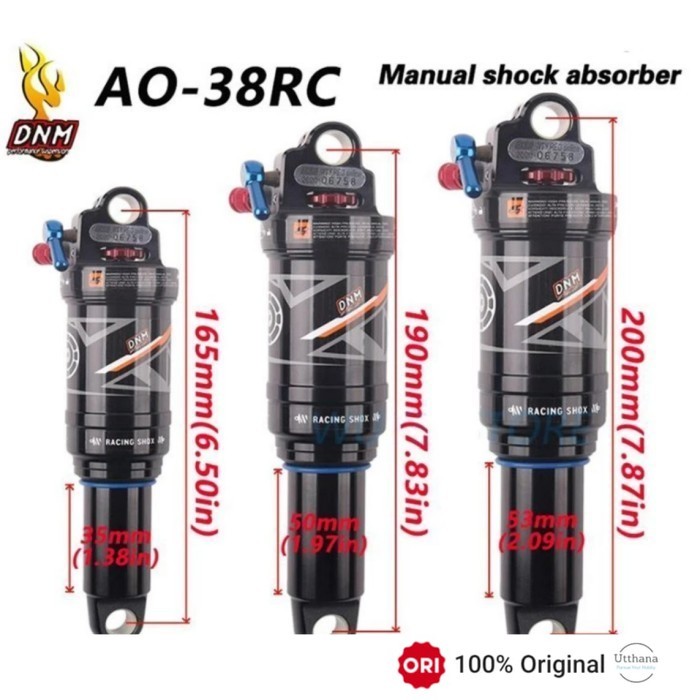 Spring Replacement New DNM AO-38RL Mountain Bike Air Rear-Shock AO