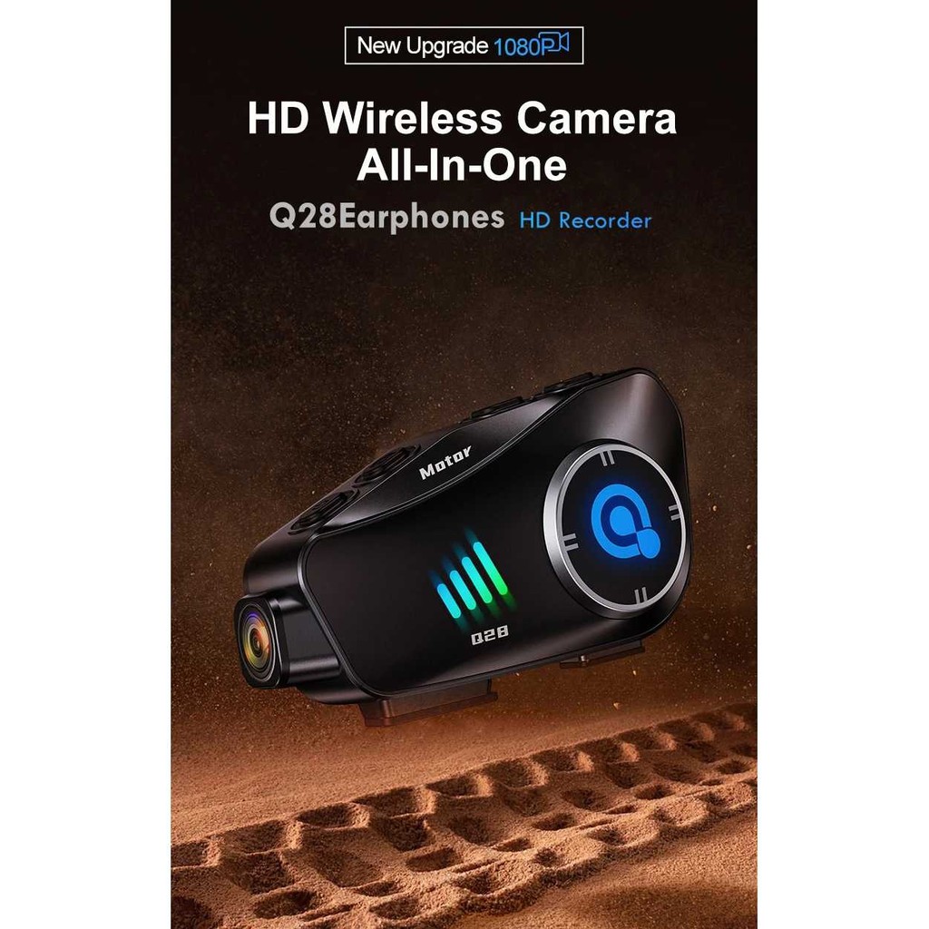 Jual EAUTO Headset Helm Bluetooth Hands Free Camera Recorder 1080P ...