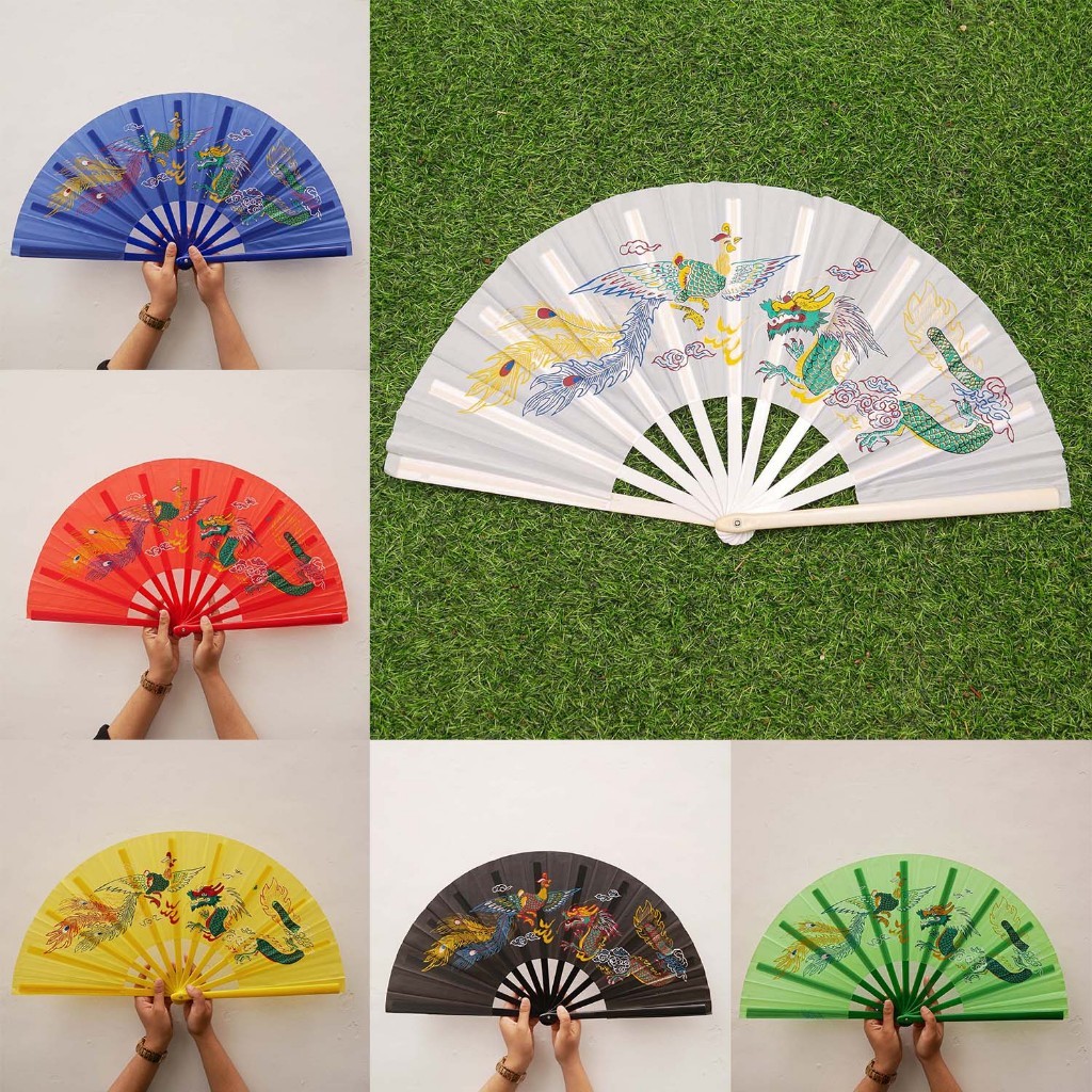 Jual [ANGEL] Kipas Besar Nari Wushu Silat Taiji Taichi Naga dan Burung ...
