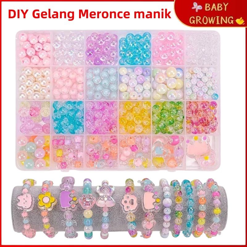 Jual Meronce manik Mainan Edukasi Kreatifitas Anak 24 setkat Kotak ...
