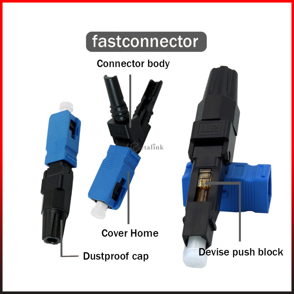 Jual SC UPC/APC 10 PCS FTTH Konektor Fiber Optic SC / UPC Fiber Optic ...
