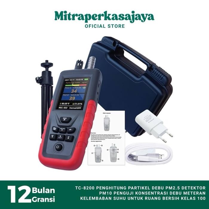 Jual Dust Particle Counter 6 Channel PM2.5 TC-8200 TC8200 Air Quality ...