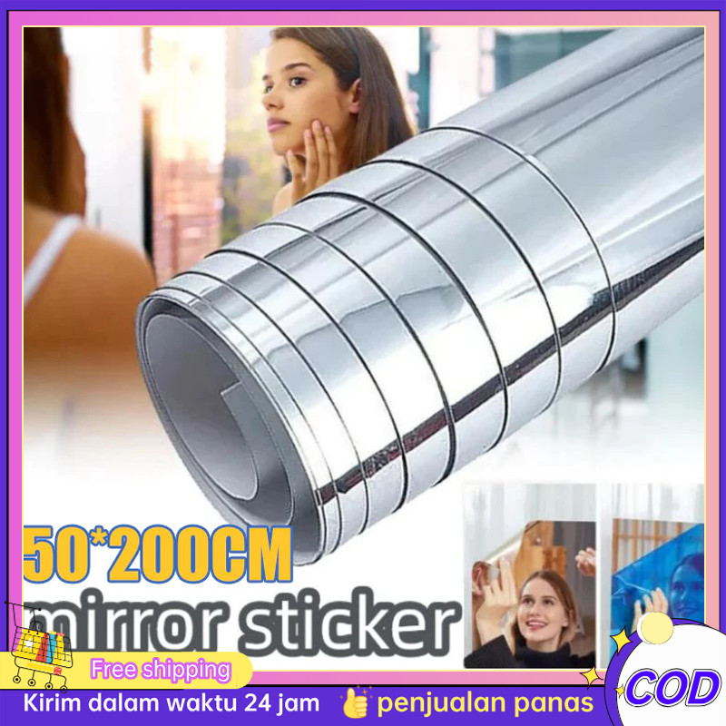 Jual mirror stiker Sticker kaca cermin Lebar 122 cm / sticker kaca ...