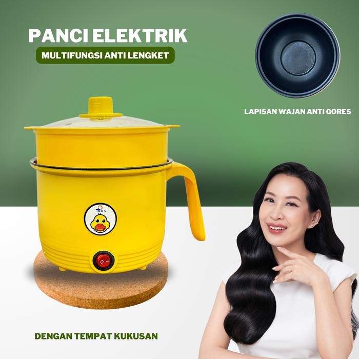 Jual p plus Panci Elektrik Serbaguna Bebek kuning/Pancil Elektrik ...