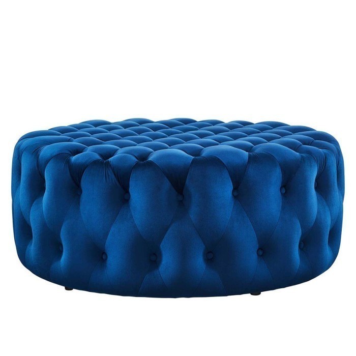 Jual Puff Stool Bulat Kancing - V20 Grace Bench Ottoman Rangka Kayu ...