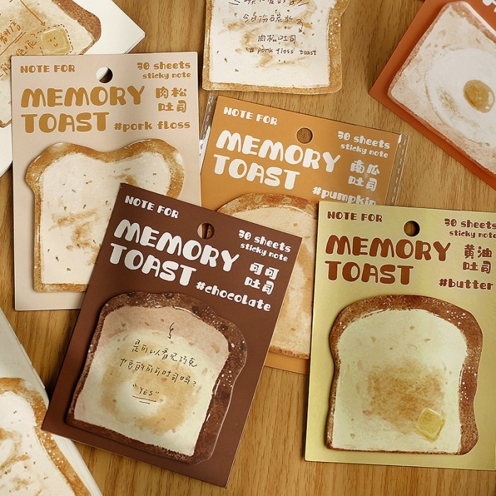 Jual Sticky Memo Isi 30 Lembar TOAST EDITION Notes Memo Tulis Catat ...
