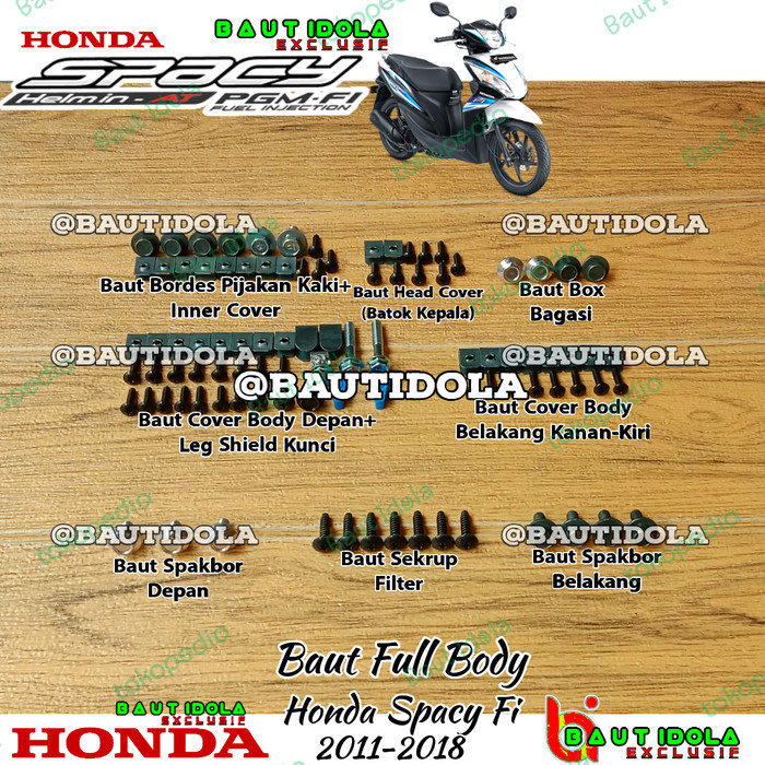 Jual Baut Full Body Honda Spacy Fi 2011-2018 - Full Body | Shopee Indonesia