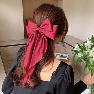 Town Shell - Sheery Jumbo Korean Ribbon Hair Claw / Jepit Rambut Pita / Jepitan Rambut Korea