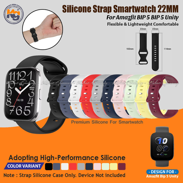 Kwmobile 2x Cinturino In TPU Silicone Per Amazfit Bip 6 / Bip 5 Unity/Bip 5 / GTS 3 - Regolabile 14-22 Cm (Nero)