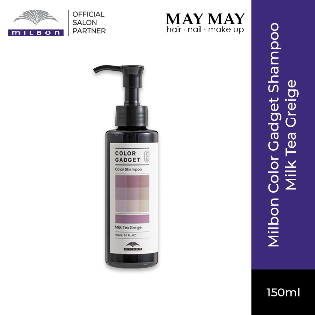 Jual Milbon Color Gadget Shampoo Milk Tea Greige 150ml | Shopee Indonesia
